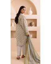 2-PC Shirt Dupatta Unstitched Printed Lawn By Zellbury | 0222